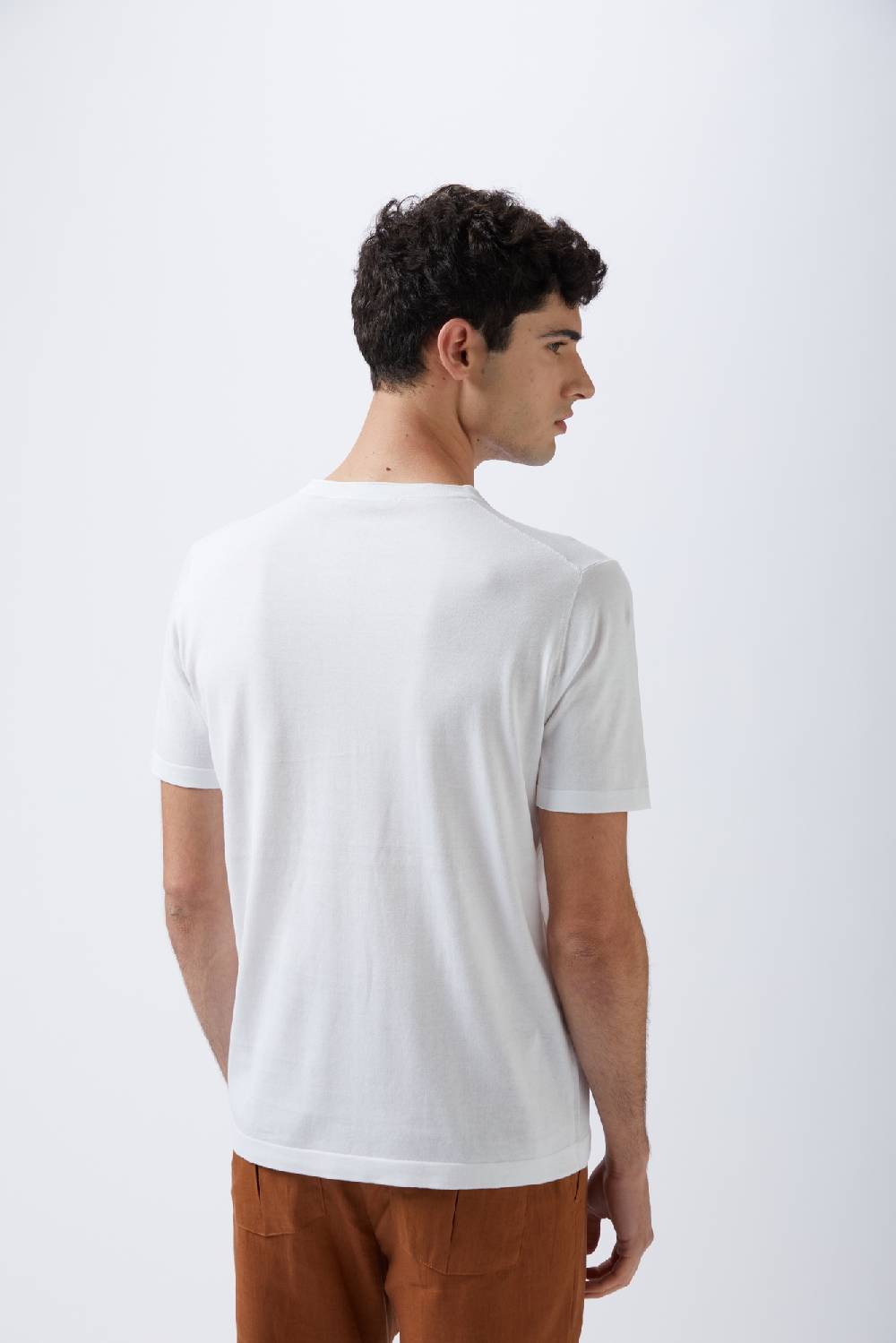 Kangra Cashmere T-Shirt Con Rullino in Cotone Convenienza