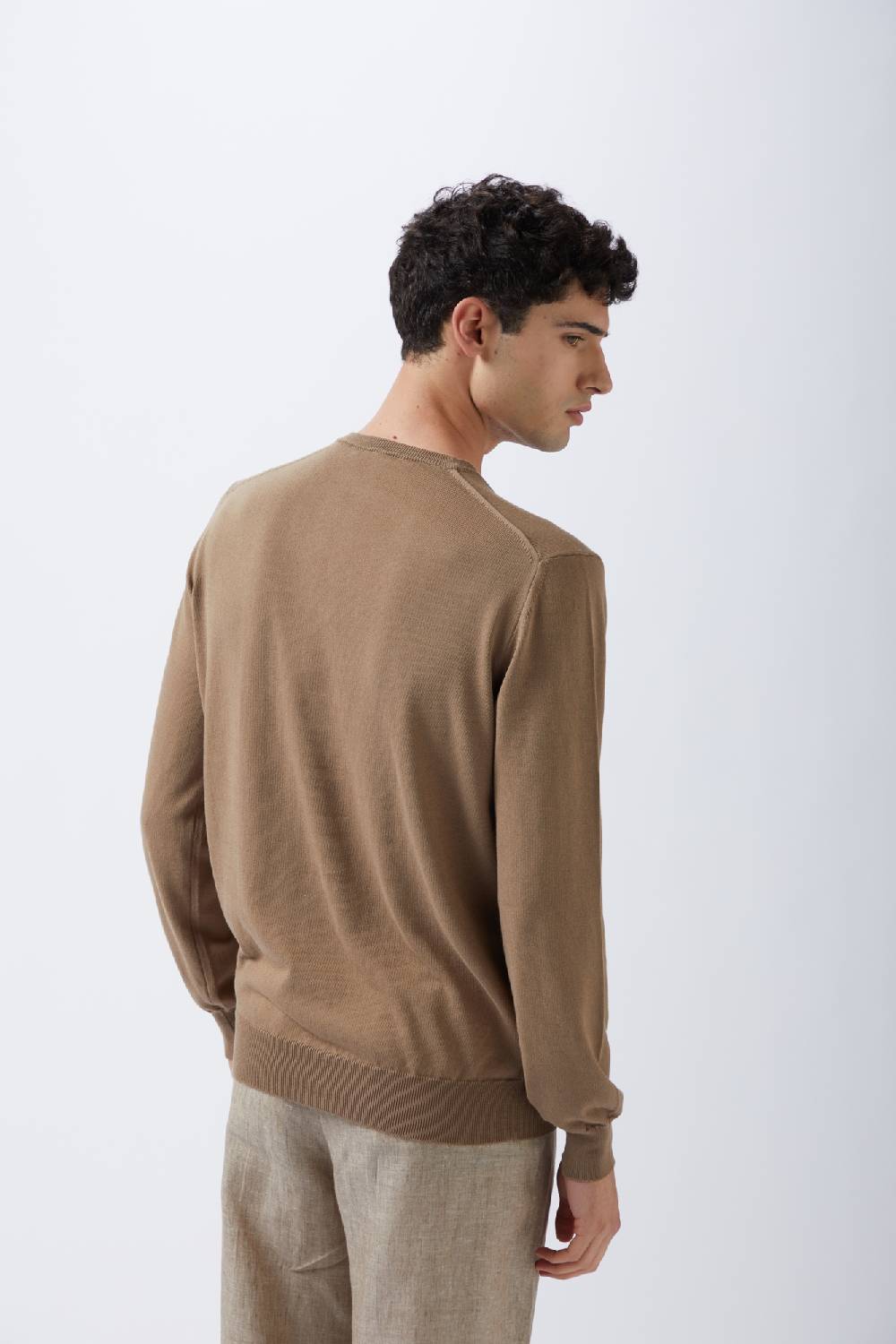Kangra Cashmere Pullover Rasato In Cotone Outlet
