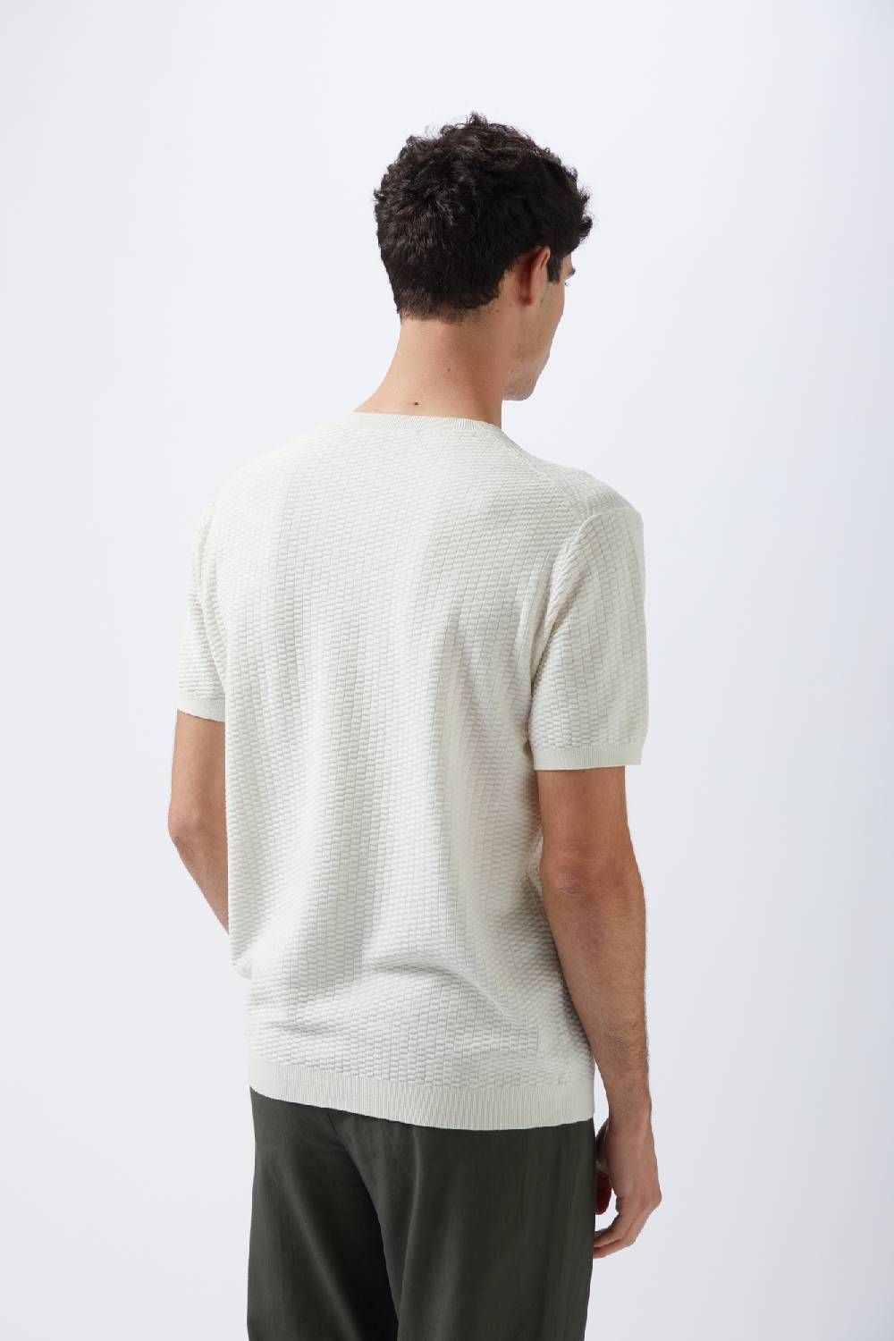 Kangra Cashmere Girocollo Mezza Manica Punto Nocciola Offerte