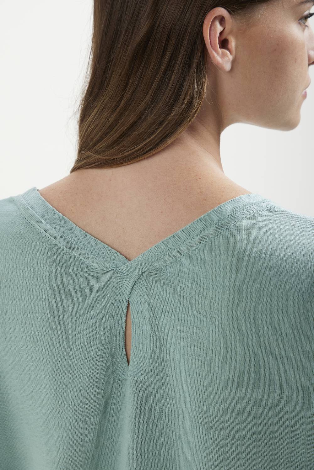 Kangra Cashmere Barchetta In Cotone Con Goccia Nella Schiena Qualità