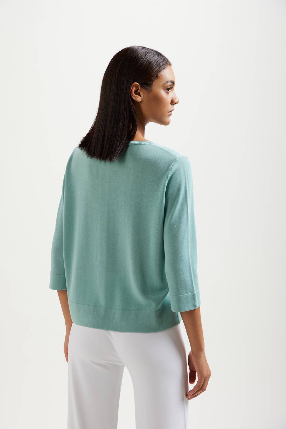 Kangra Cashmere Maglia Girocollo Boxing Manica 3/4 In Cotone Pezzi Unici