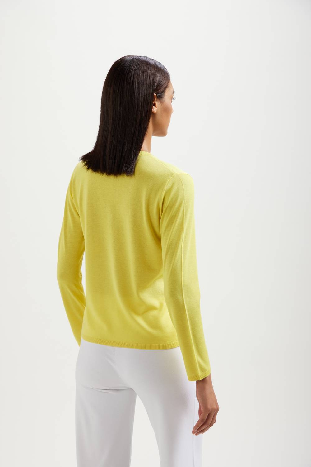Kangra Cashmere Scollo V Slim Fit Rasato In Seta e Cashmere Vendite Flash