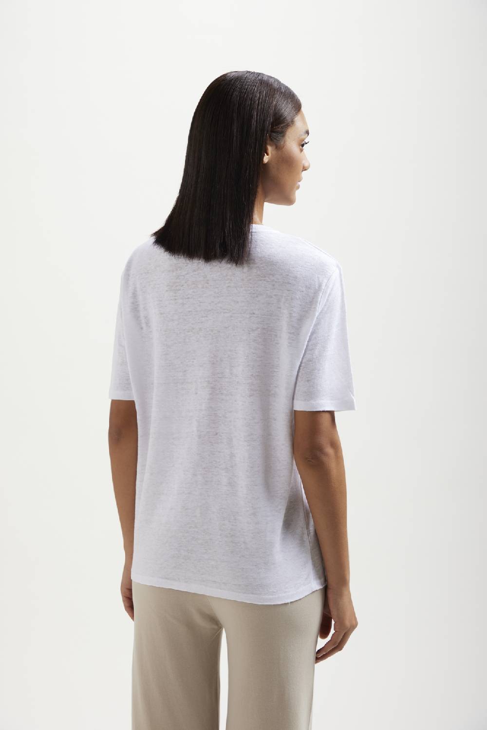 Kangra Cashmere T-Shirt M.Corta In Jersey Di Lino Soddisfazione Garantita