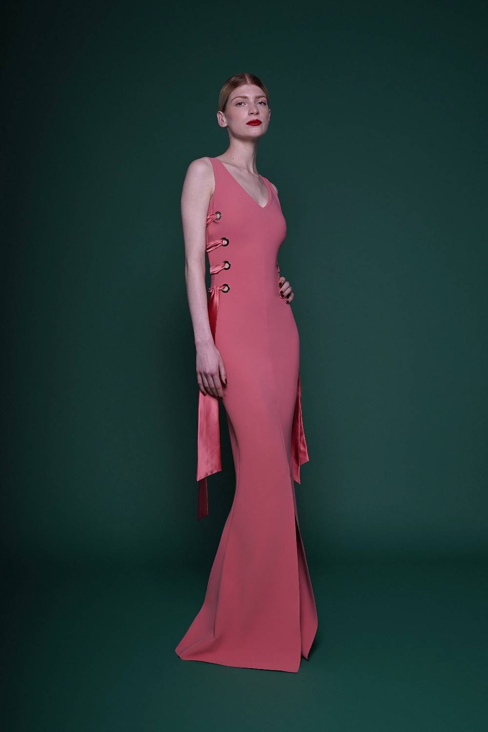 La Petite Robe Di Chiara Boni degna satin gown In Vendita