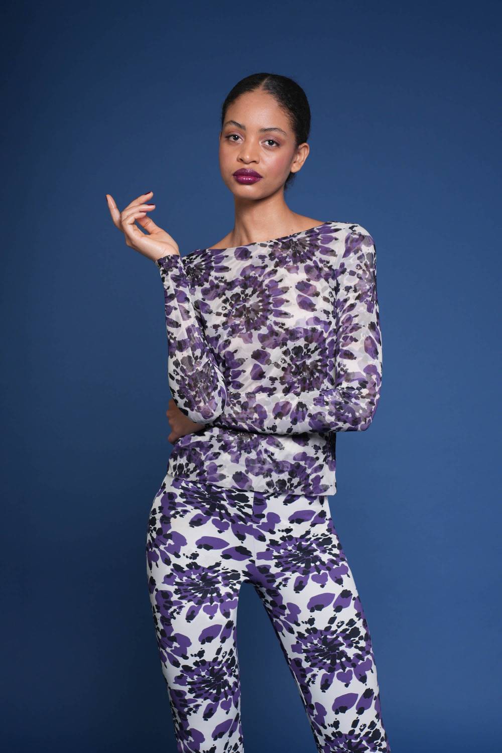 La Petite Robe Di Chiara Boni lupina illusion printed top I Più Venduti