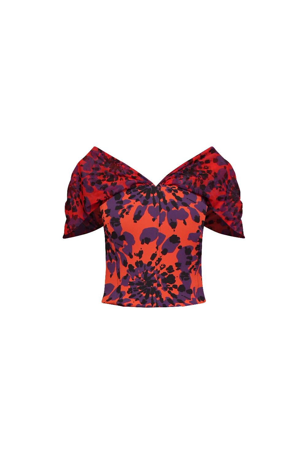 La Petite Robe Di Chiara Boni zanna illusion printed top In Saldo