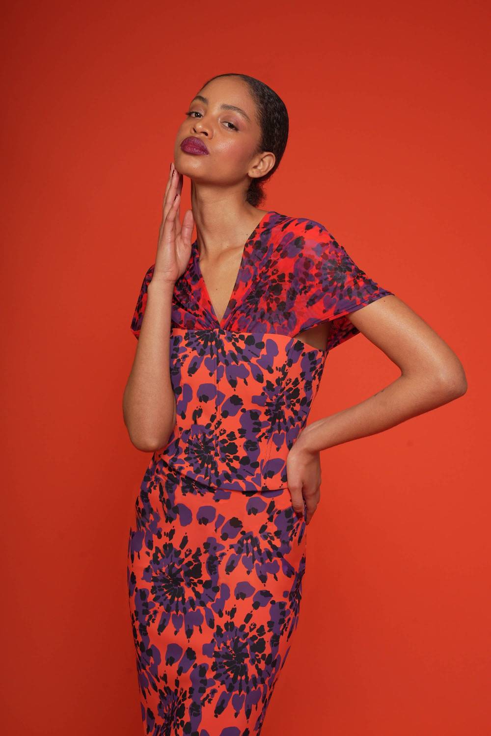 La Petite Robe Di Chiara Boni zanna illusion printed top In Saldo