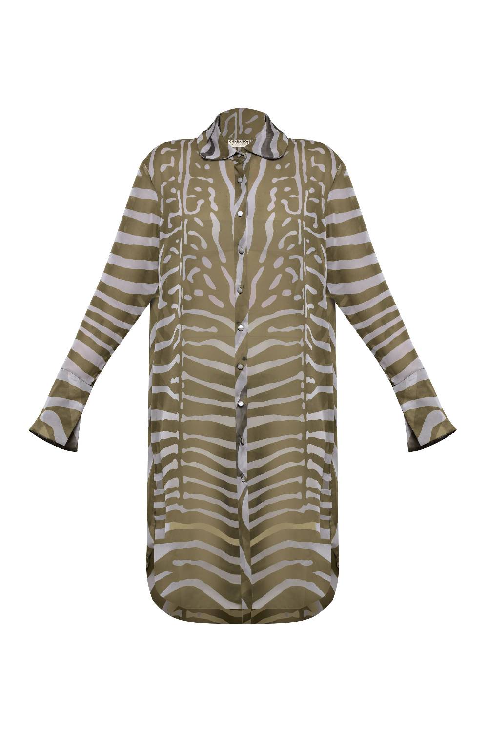 La Petite Robe Di Chiara Boni amil chiffon printed shirt Qualità
