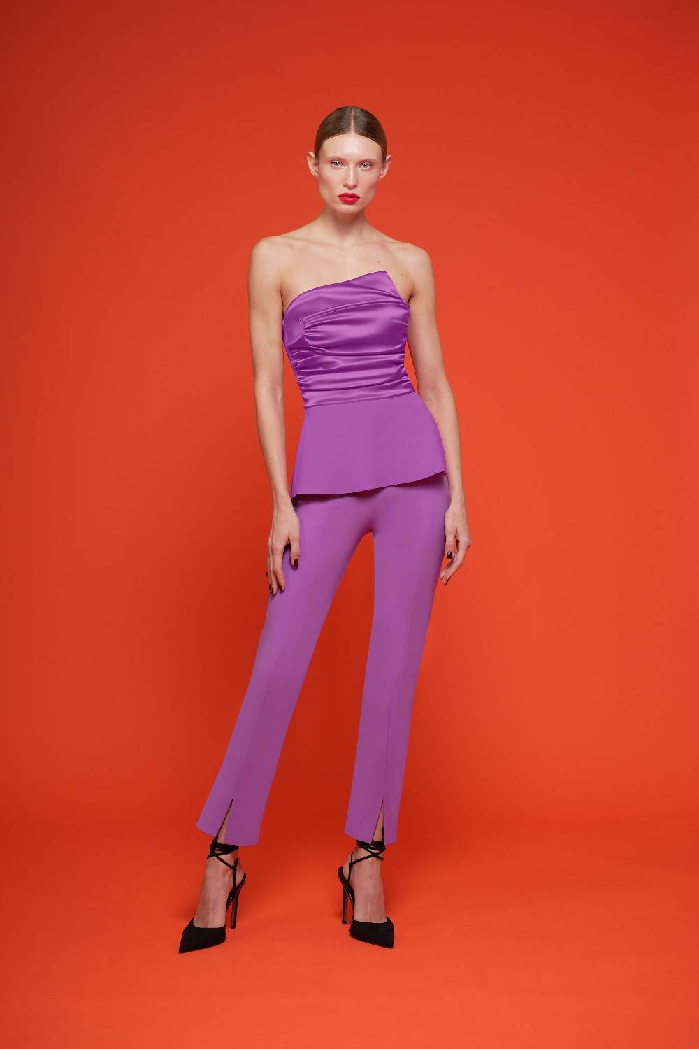 La Petite Robe Di Chiara Boni perma satin top Pezzi Unici