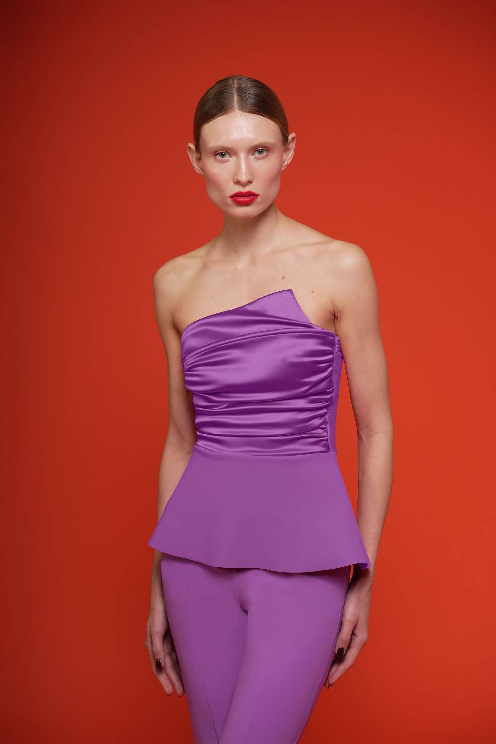 La Petite Robe Di Chiara Boni perma satin top Pezzi Unici