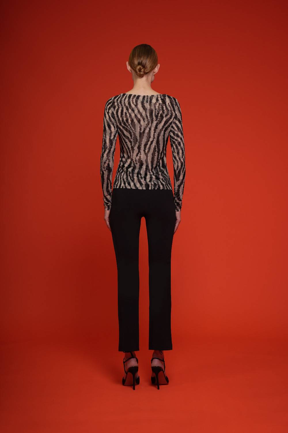 La Petite Robe Di Chiara Boni lupina illusion printed top Qualità Garantita