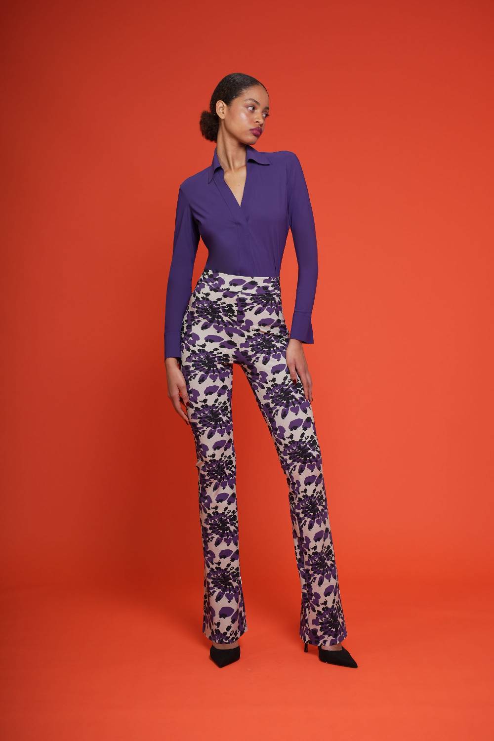 La Petite Robe Di Chiara Boni venusette high waisted printed pants Economico