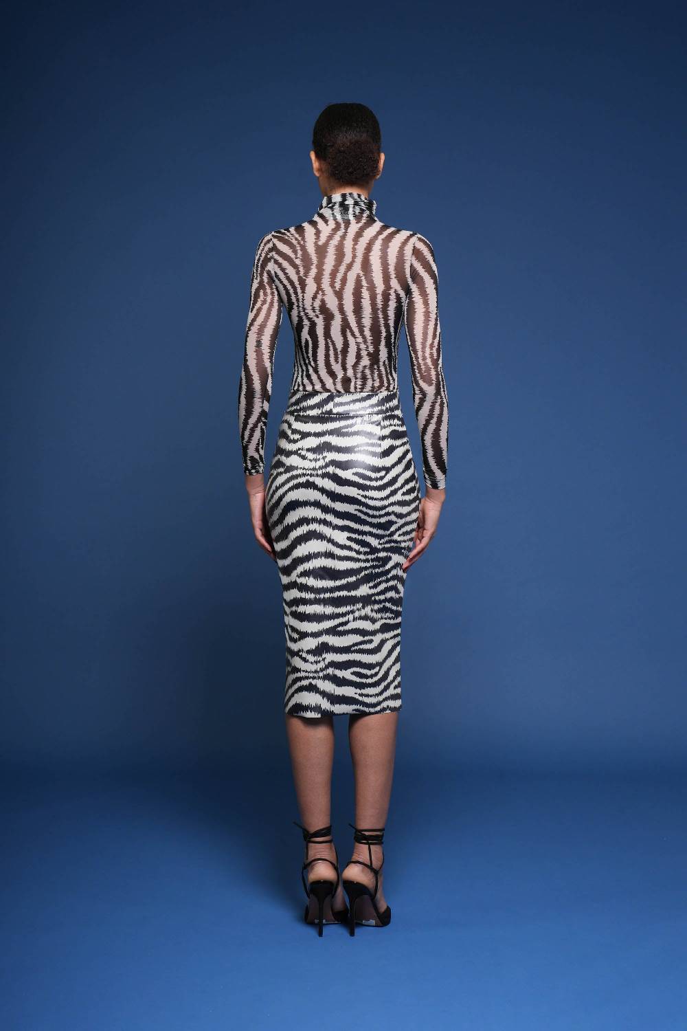 La Petite Robe Di Chiara Boni lumi faux-leather printed skirt Vendite Flash