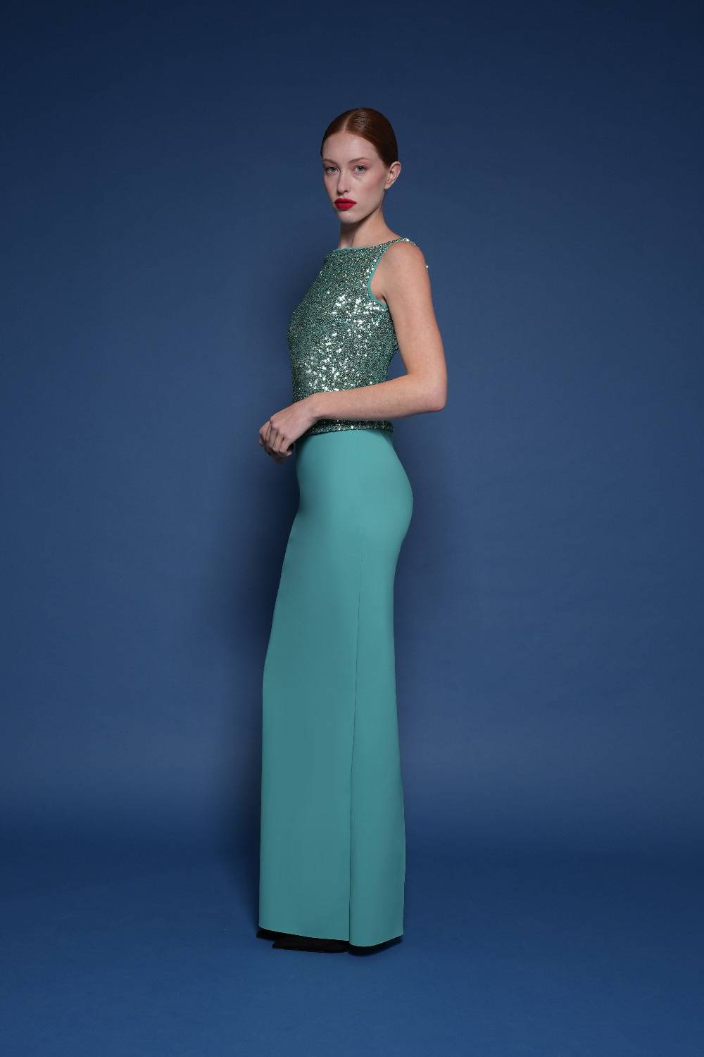 La Petite Robe Di Chiara Boni kaylee sequined gown Nuovo