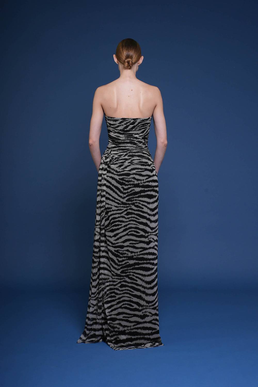 La Petite Robe Di Chiara Boni kriztina printed illusion gown Pezzi Unici