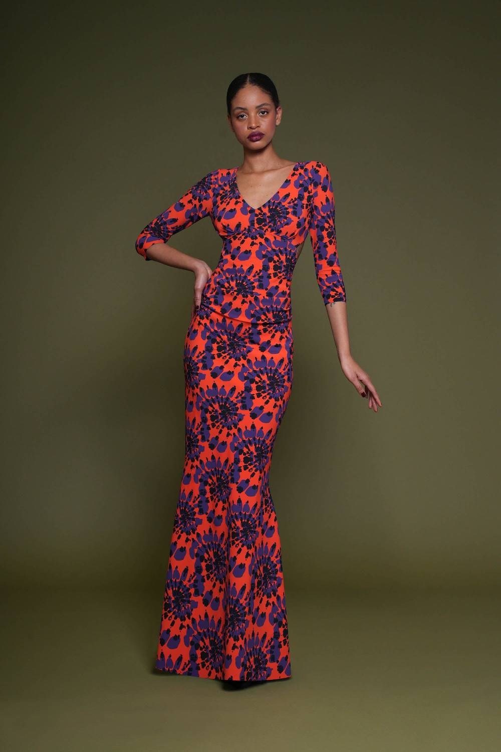 La Petite Robe Di Chiara Boni zubaida printed gown Negozi Online
