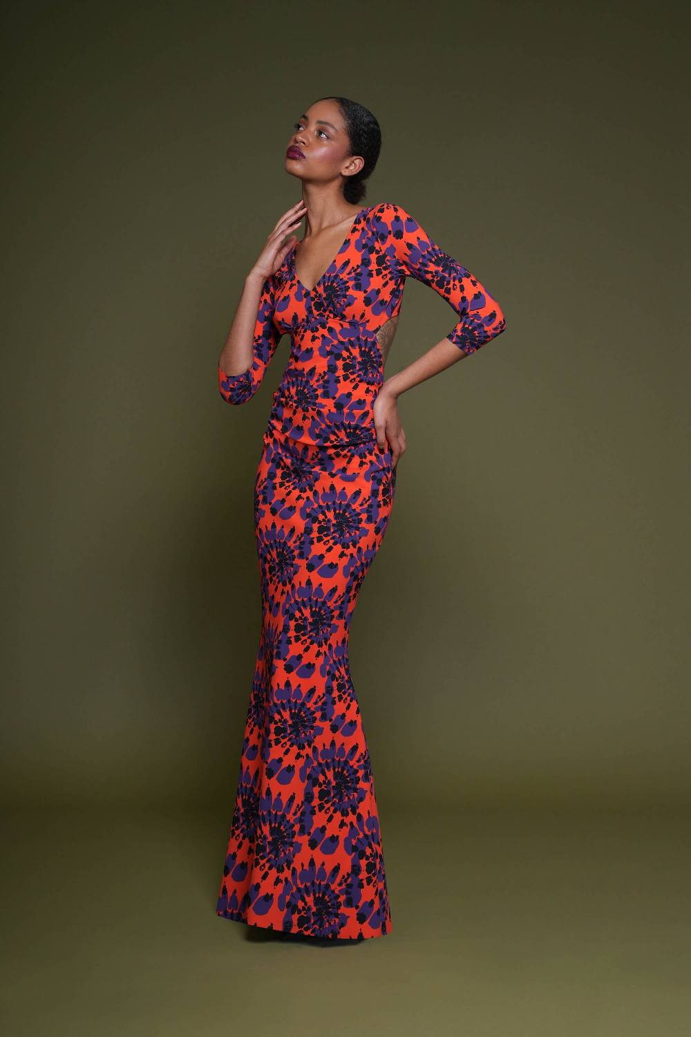 La Petite Robe Di Chiara Boni zubaida printed gown Negozi Online