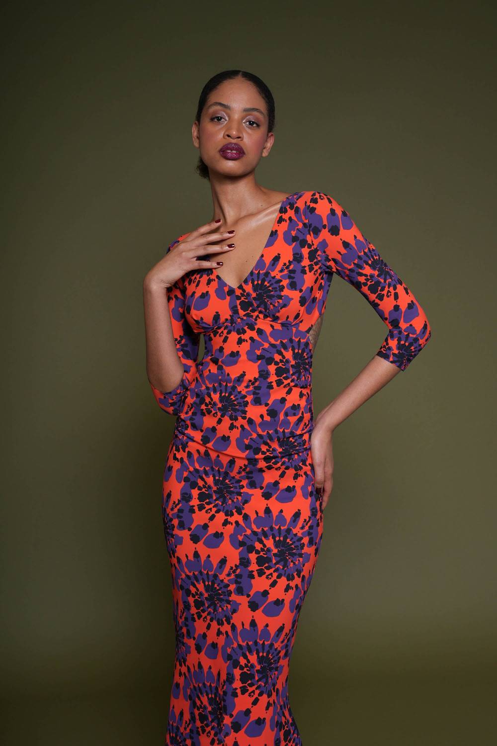 La Petite Robe Di Chiara Boni zubaida printed gown Negozi Online