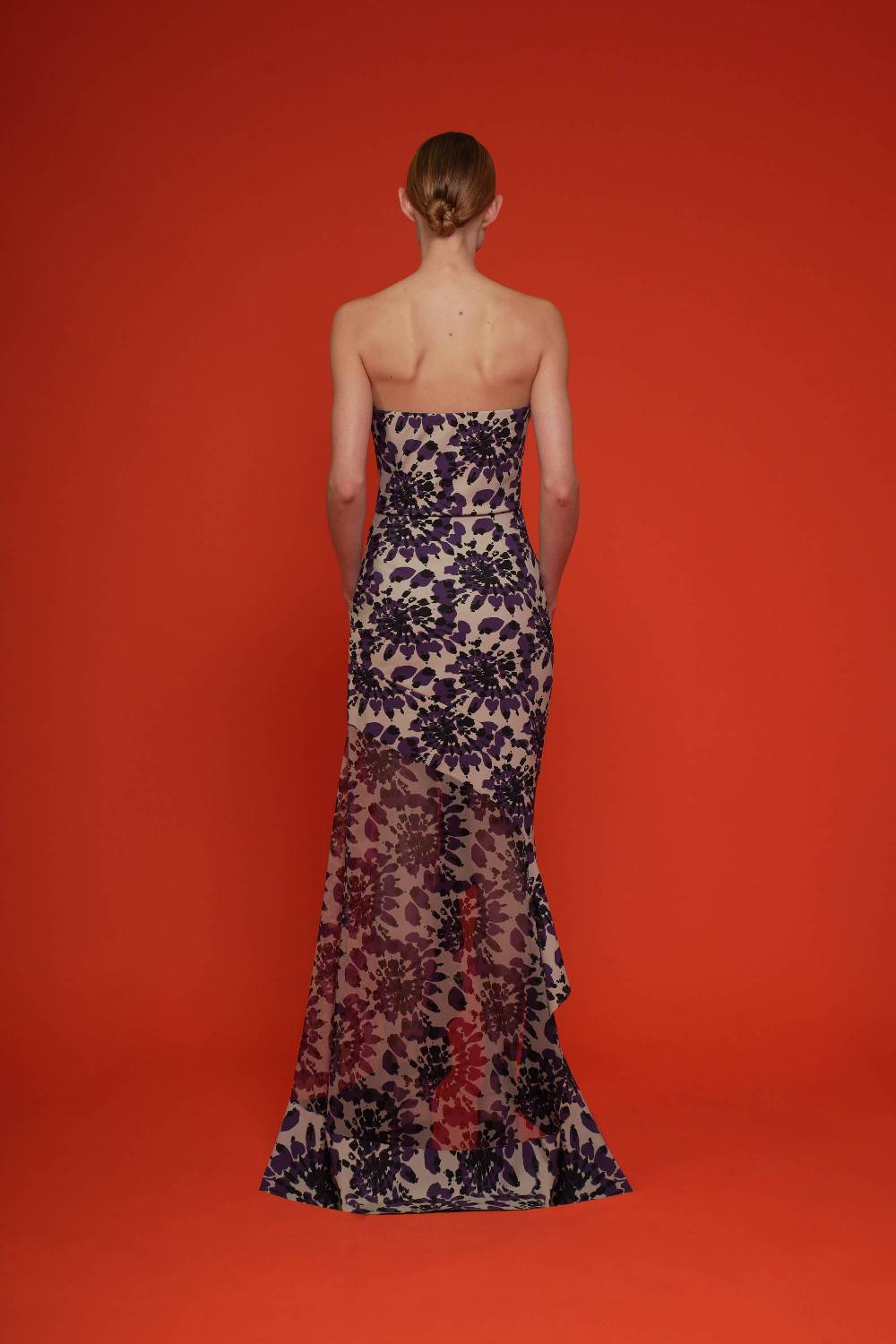 La Petite Robe Di Chiara Boni yoshiro printed illusion gown Saldi Di Fabbrica
