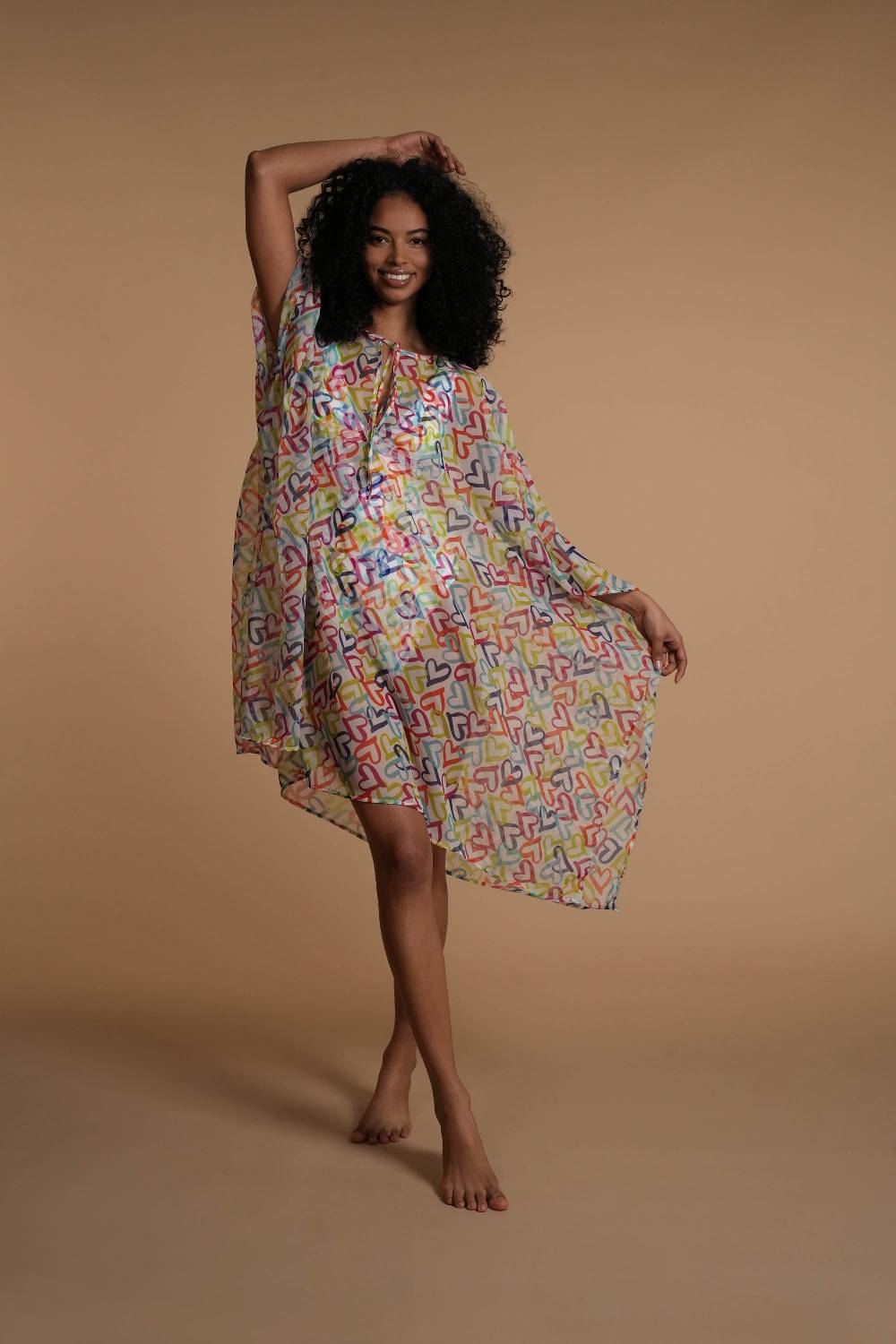 La Petite Robe Di Chiara Boni chiffon-fina printed cover-up Shopping Online