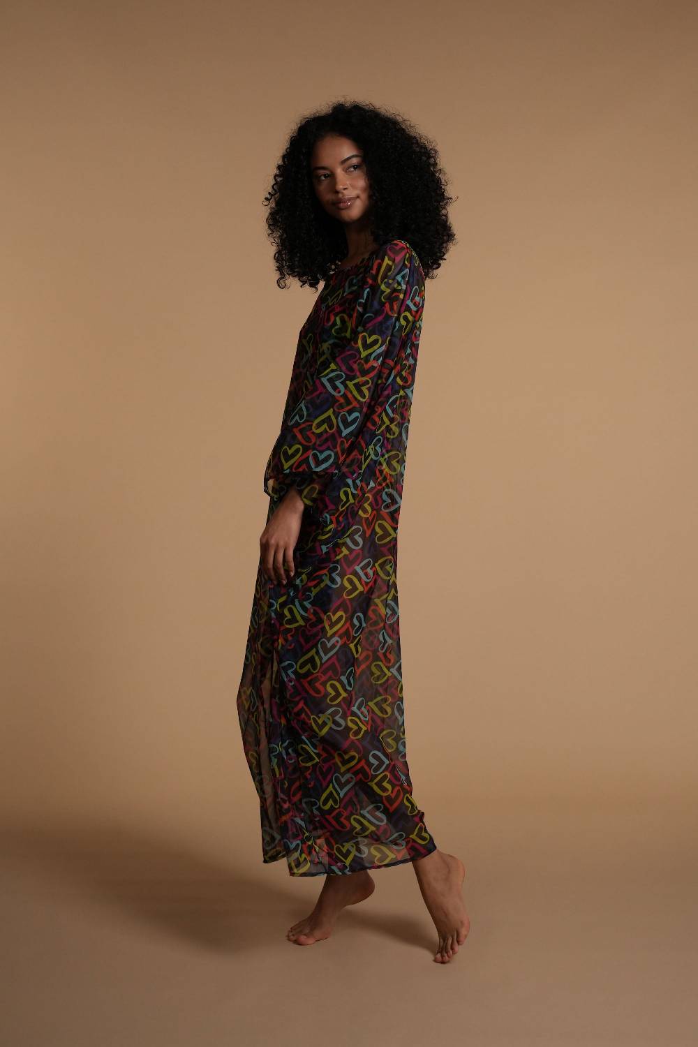 La Petite Robe Di Chiara Boni chiffon-mae printed cover-up Prezzo Ridotto