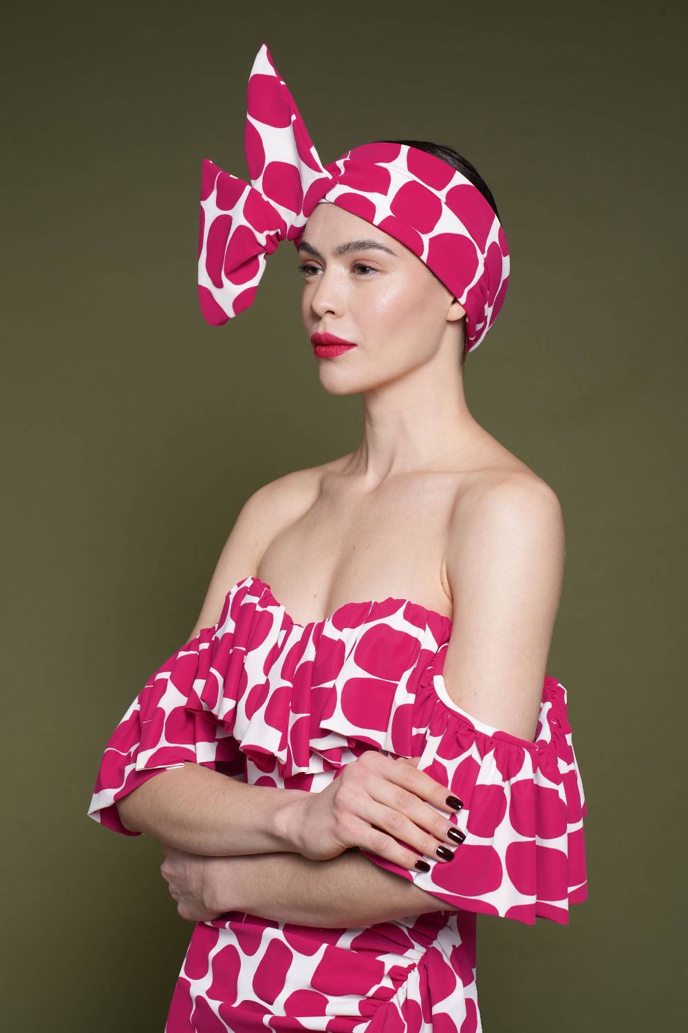 La Petite Robe Di Chiara Boni printed turban Latest stili