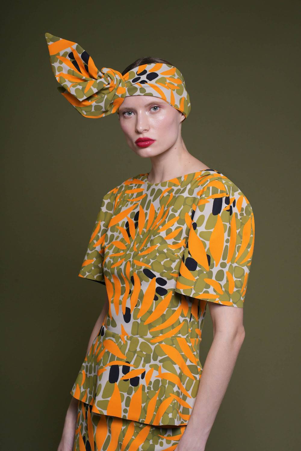 La Petite Robe Di Chiara Boni printed turban Sconto