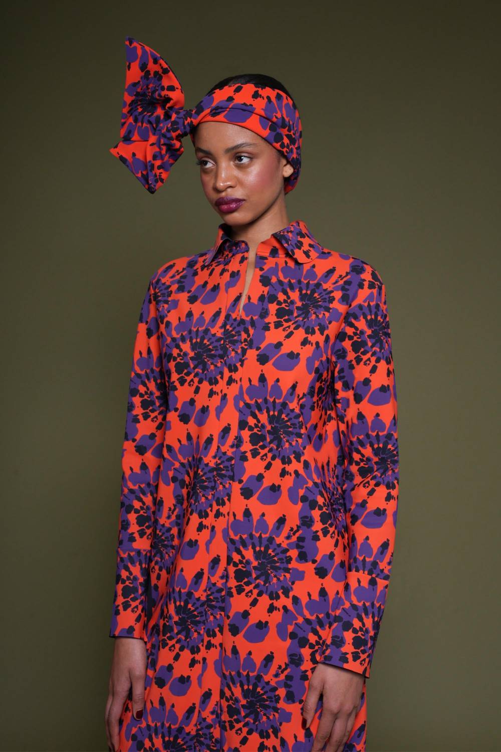 La Petite Robe Di Chiara Boni printed turban Offerta