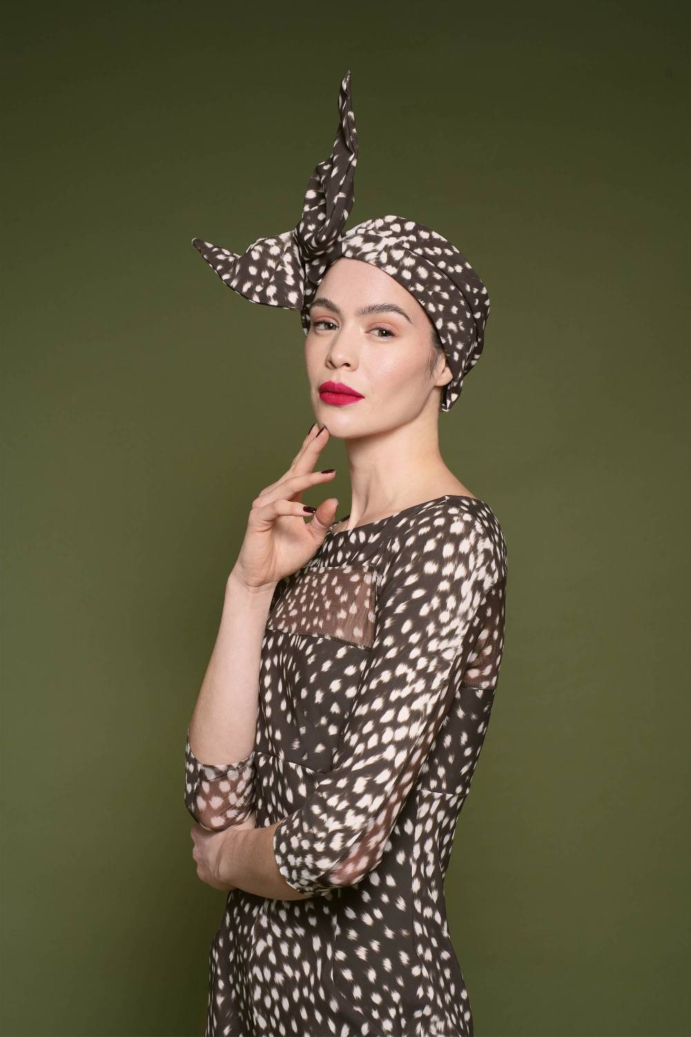 La Petite Robe Di Chiara Boni printed turban Economico