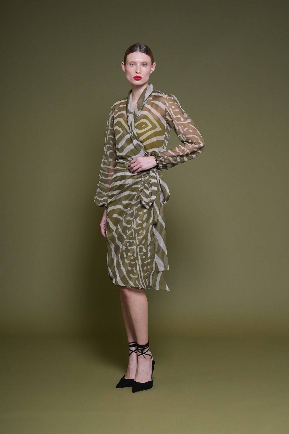 La Petite Robe Di Chiara Boni crizi printed chiffon dress Qualità Garantita