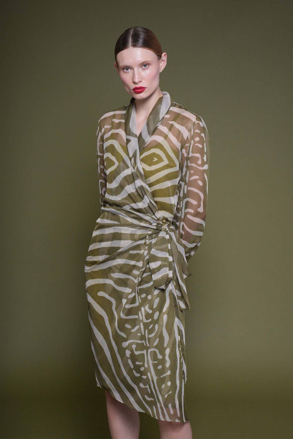 La Petite Robe Di Chiara Boni crizi printed chiffon dress Qualità Garantita