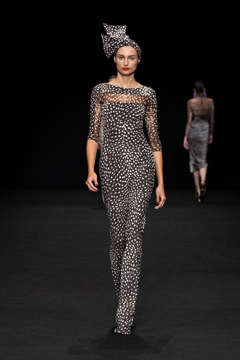 La Petite Robe Di Chiara Boni thany illusion printed jumpsuit Consegna Veloce