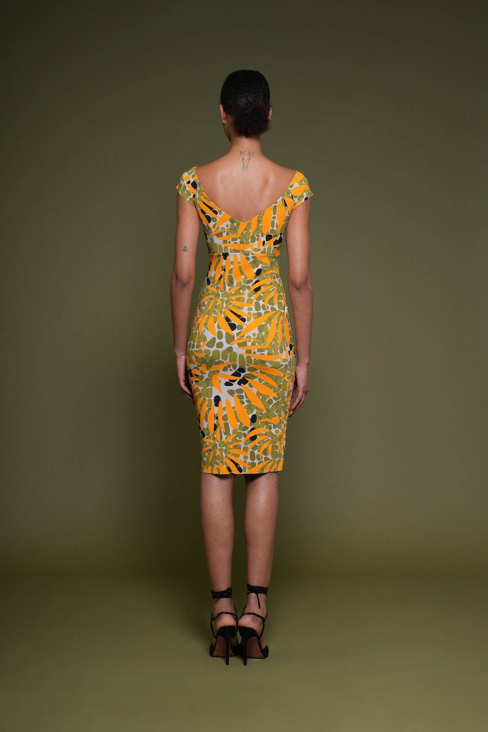 La Petite Robe Di Chiara Boni toffee printed dress Promozione Limitata