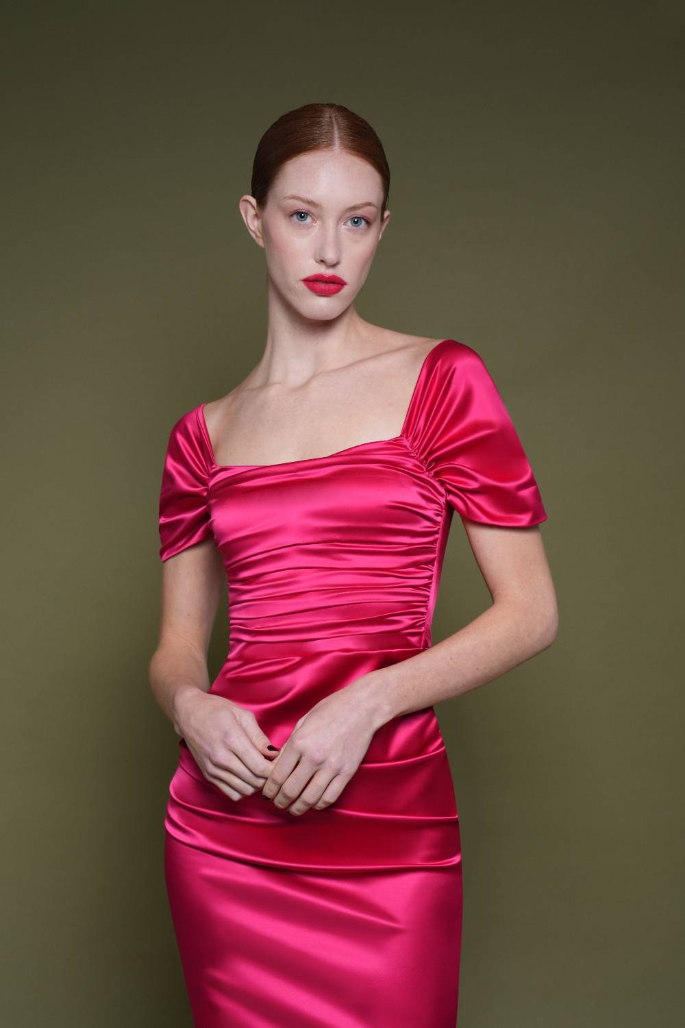 La Petite Robe Di Chiara Boni yudali satin gown Acquista Ora