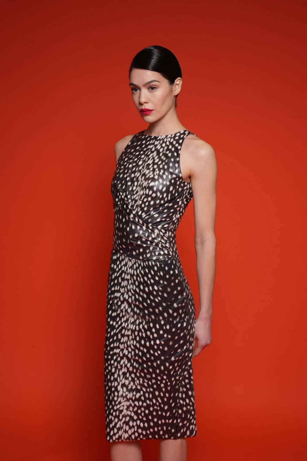 La Petite Robe Di Chiara Boni camilissima faux-leather printed dress Online