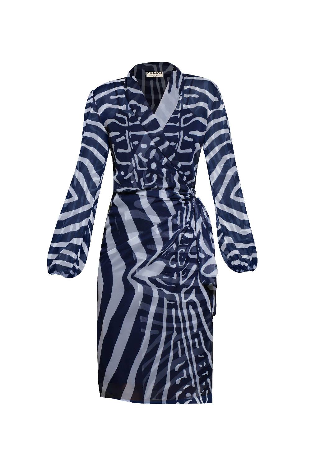 La Petite Robe Di Chiara Boni crizi printed chiffon dress Spedizione Gratuita