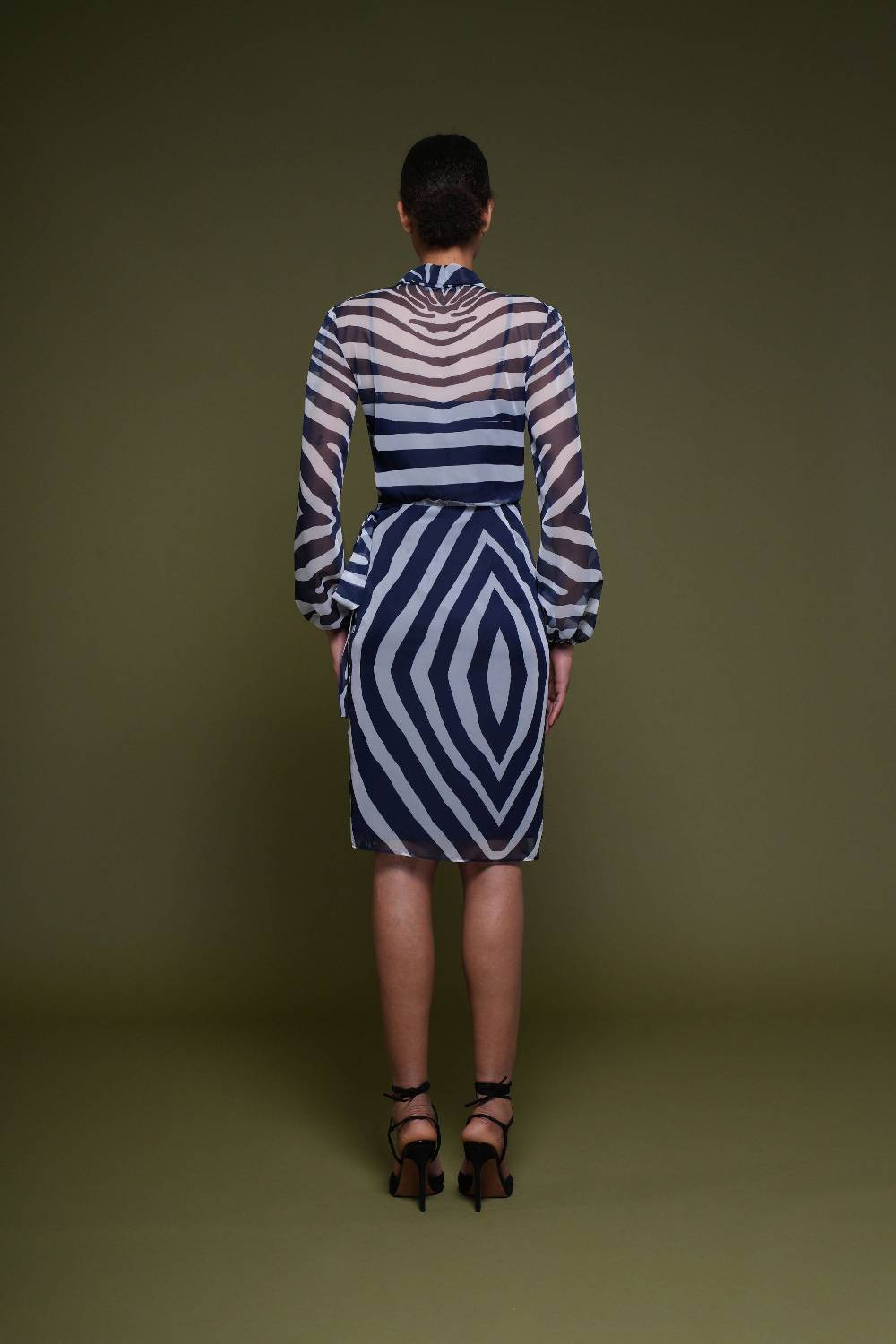 La Petite Robe Di Chiara Boni crizi printed chiffon dress Spedizione Gratuita