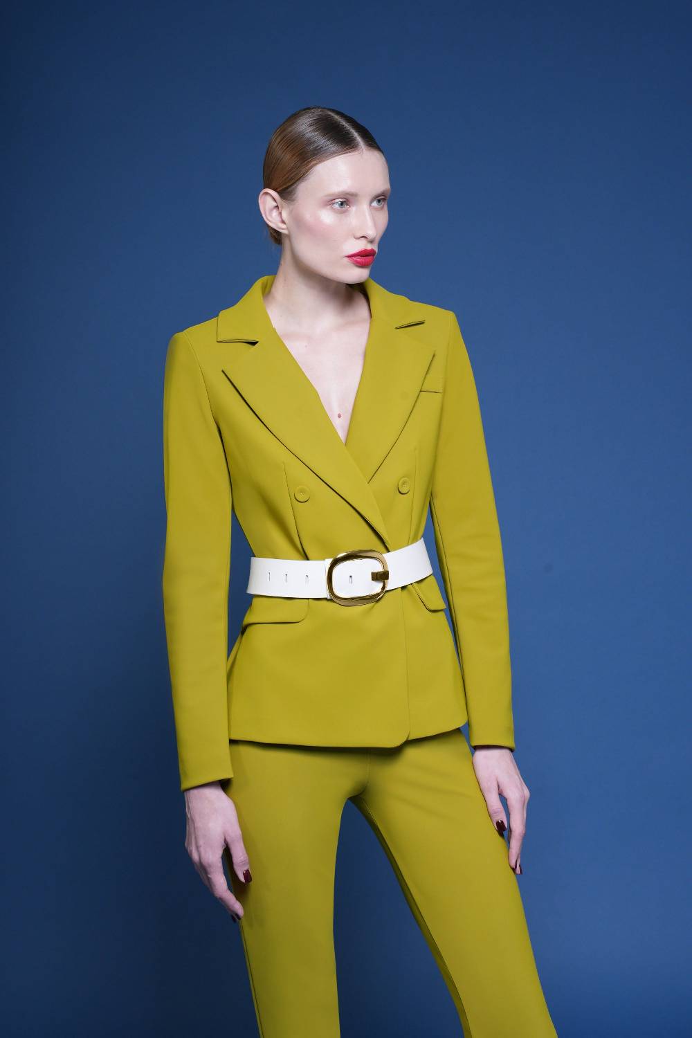 La Petite Robe Di Chiara Boni leather belt with metallic buckle Novità