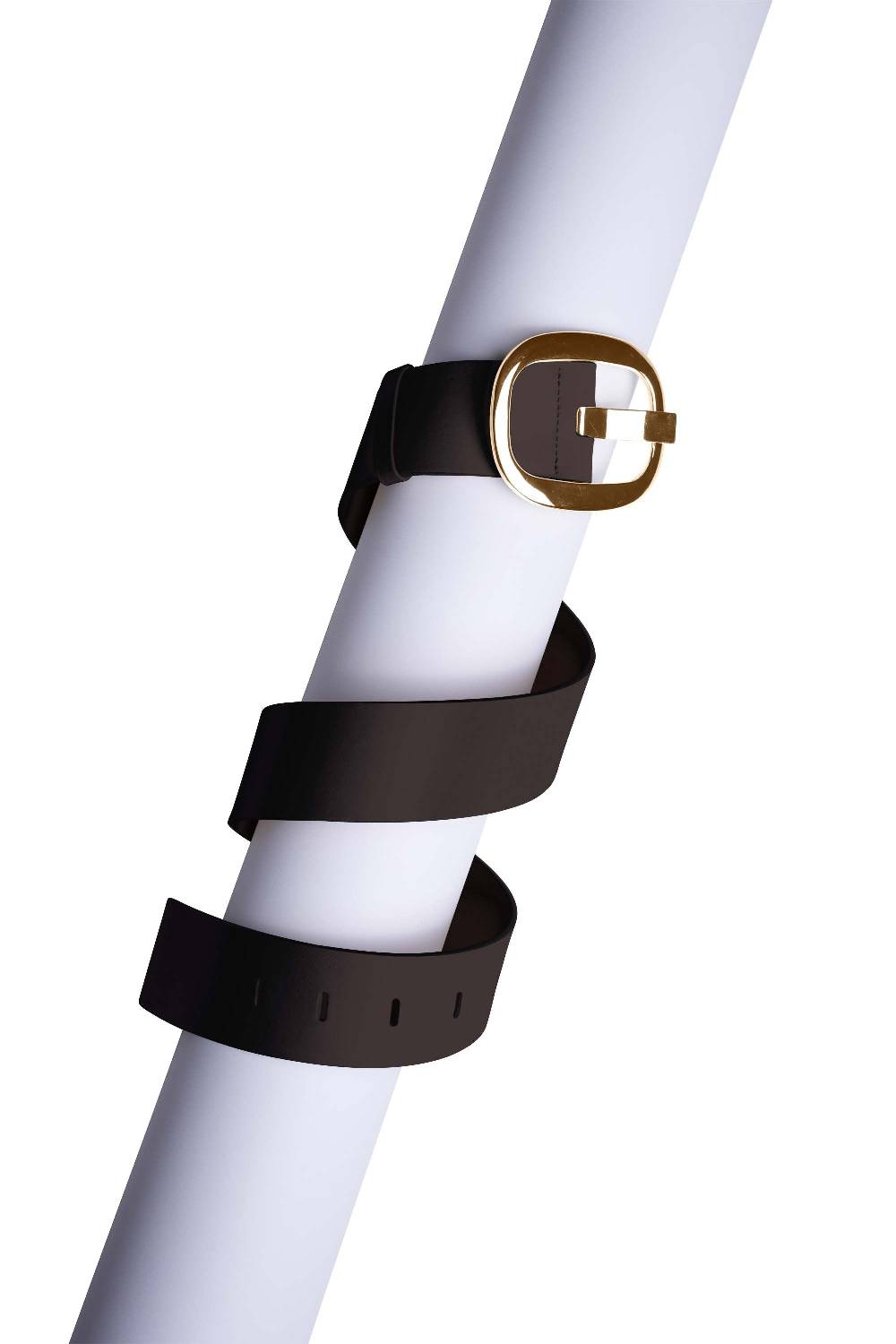 La Petite Robe Di Chiara Boni leather belt with metallic buckle Presa