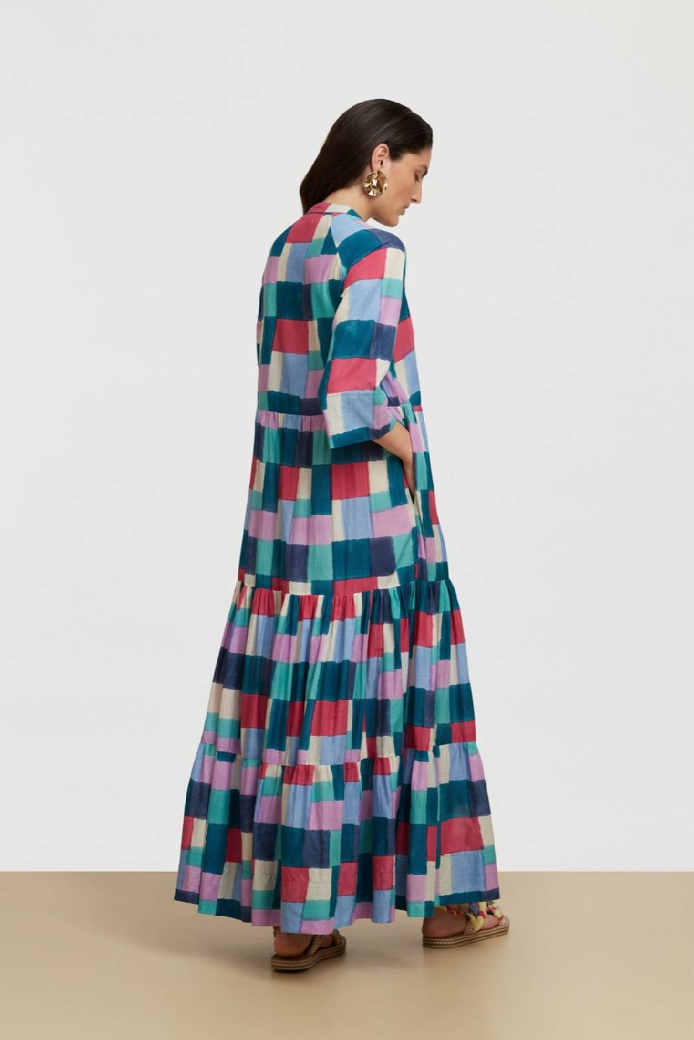 ﻿Lisa Corti abito rambagh geesband peacock Negozi Online
