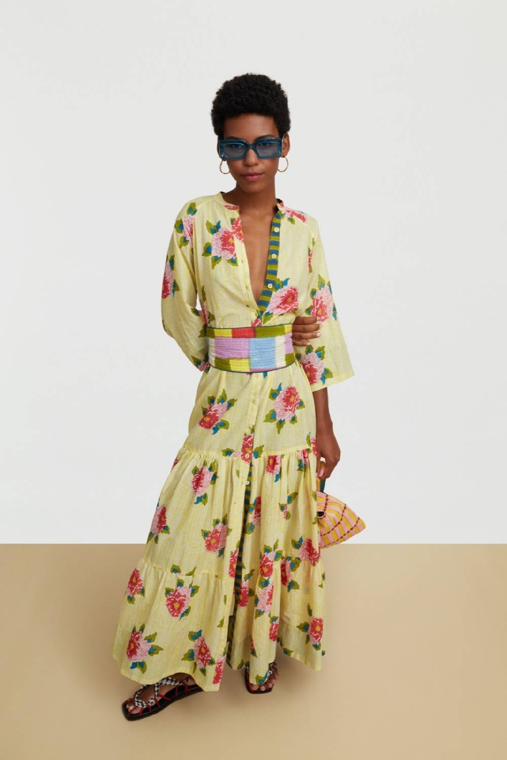 Lisa Corti abito rambagh barwara light yellow Affare Del Giorno