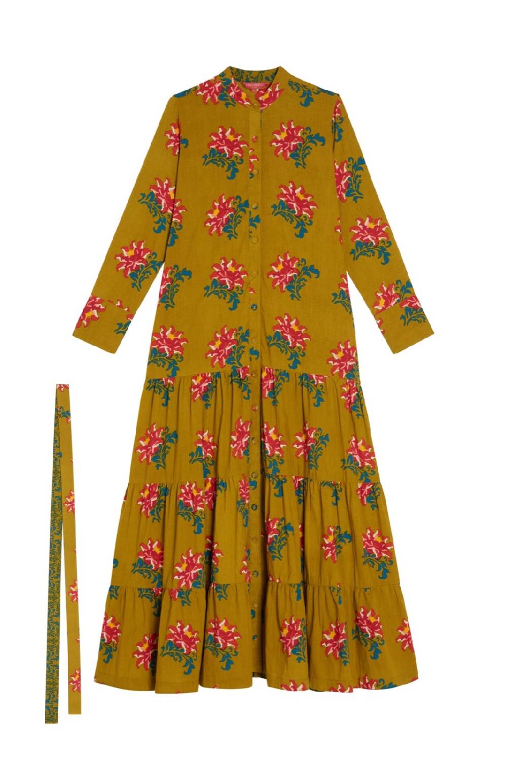 Lisa Corti abito tulsi tangeri rose olive green Sconto