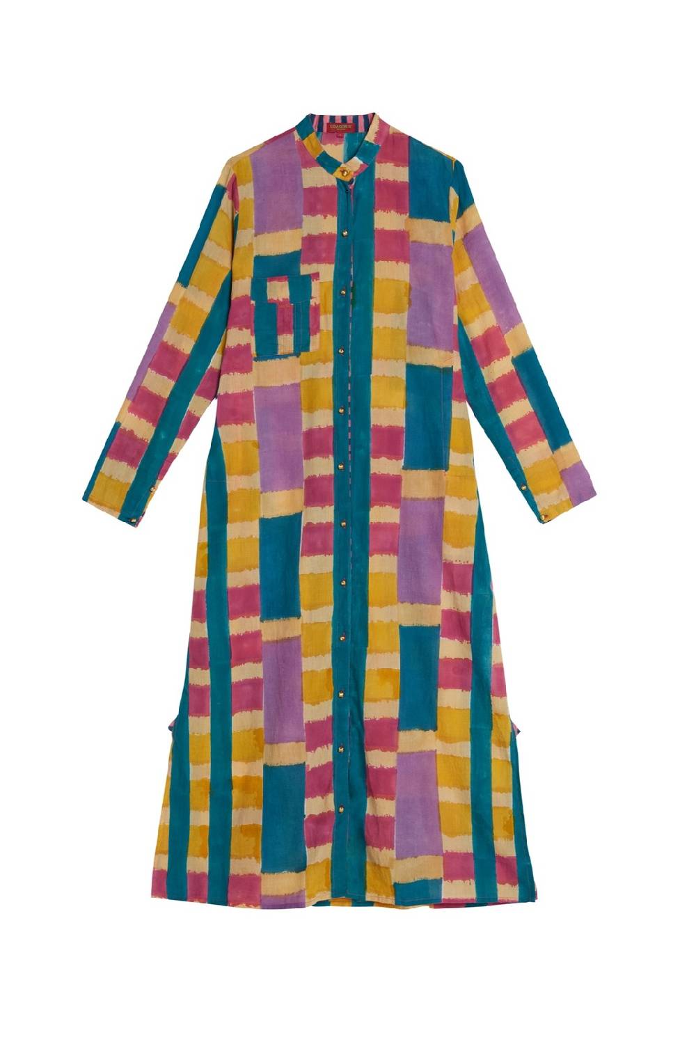 Lisa Corti kurta lunga aperta ankara mustard Hotsell