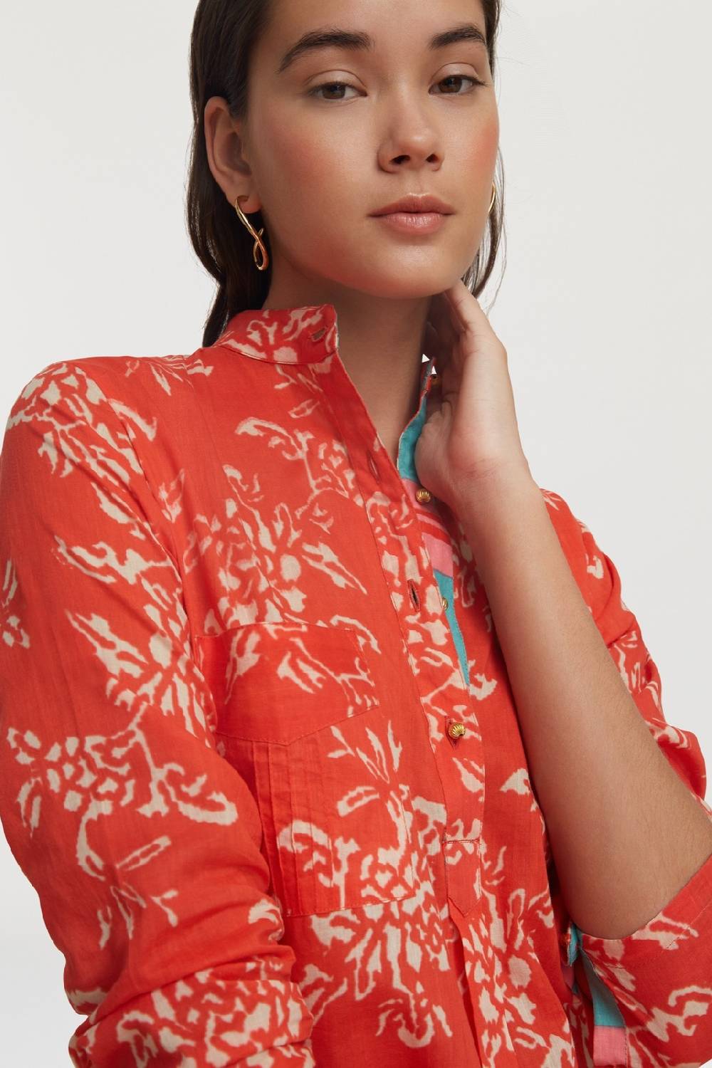 Lisa Corti kurta lunga kandem design coral I Più Venduti