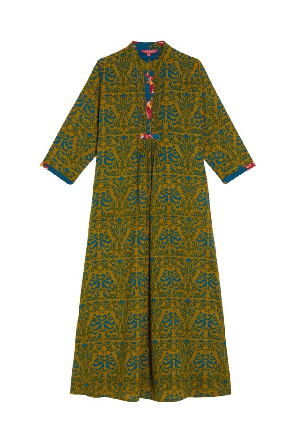 Lisa Corti caftano mirte tangeri damask olive green Nuova