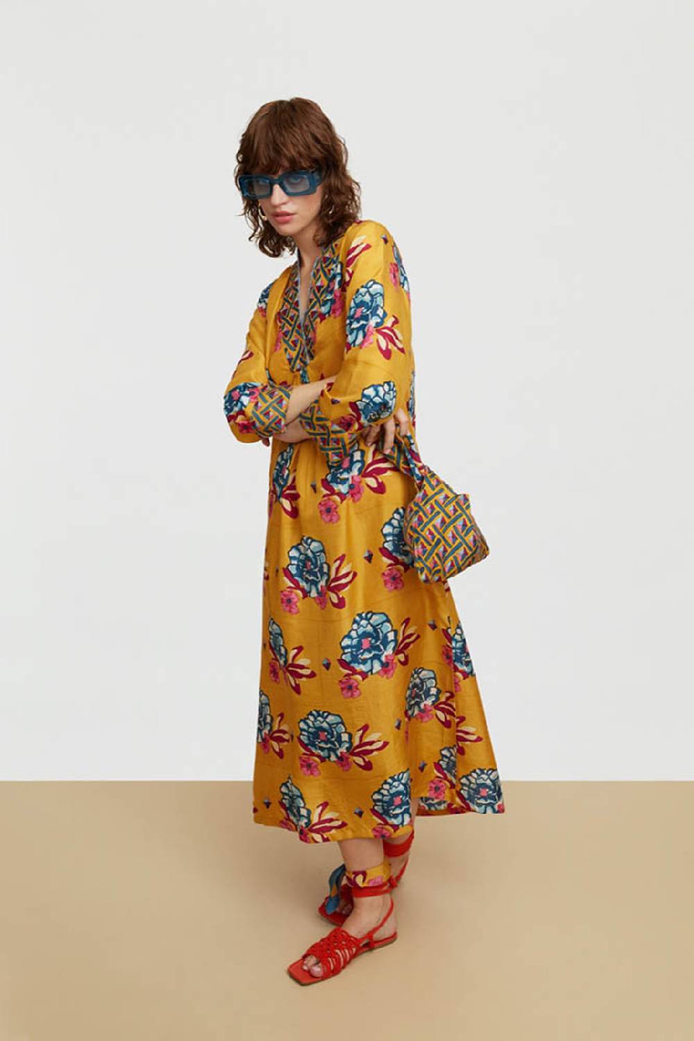 Lisa Corti caftano radha ramye gold Moda