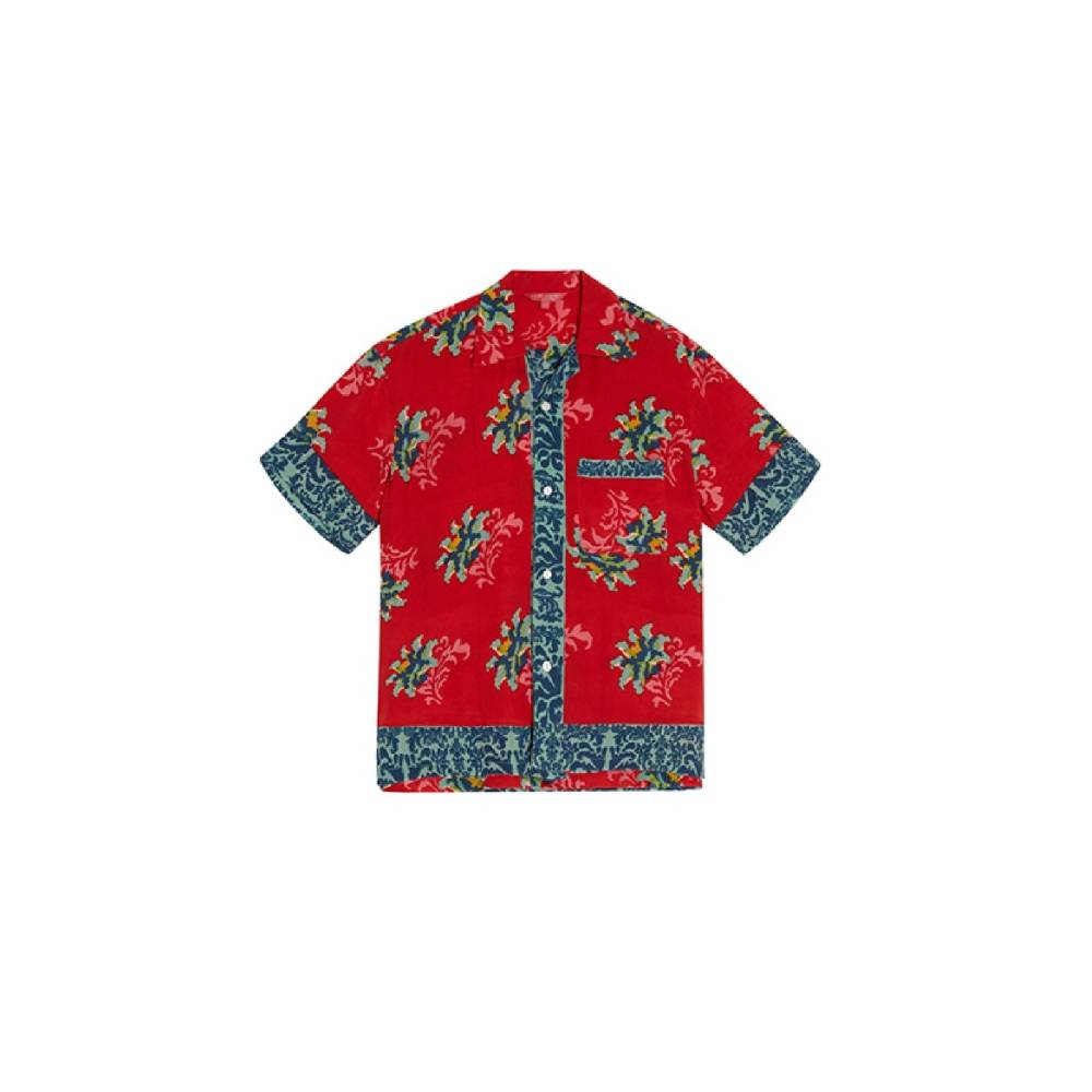 Lisa Corti camicia foulard tangeri flower coral Nuovo