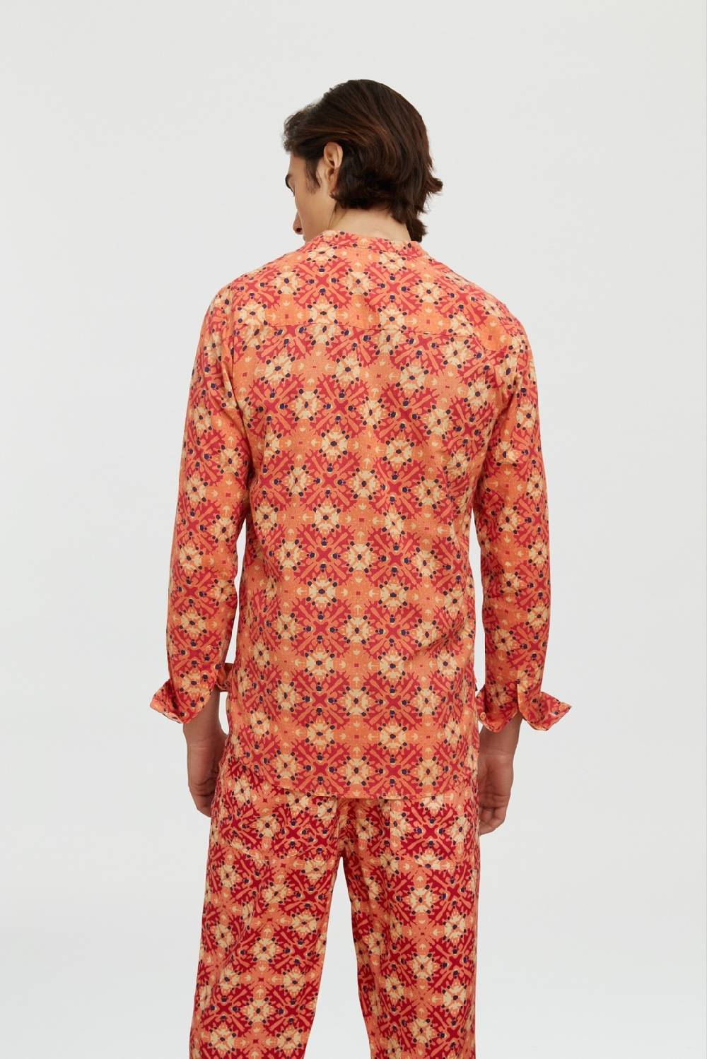 Lisa Corti camicia santorini morocco design red Promozione