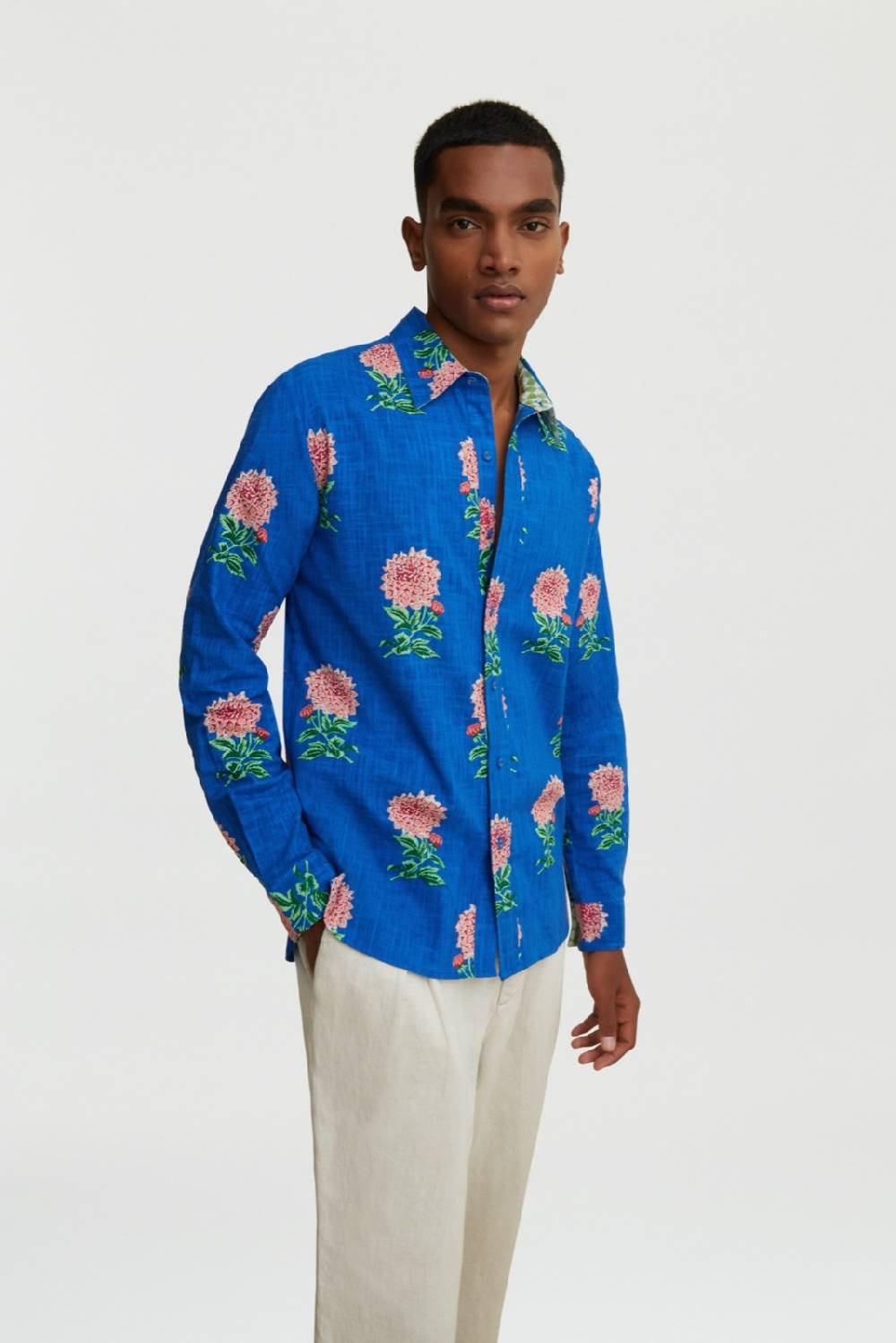 Lisa Corti camicia acapulco mamagoto royal blue Pezzi Unici