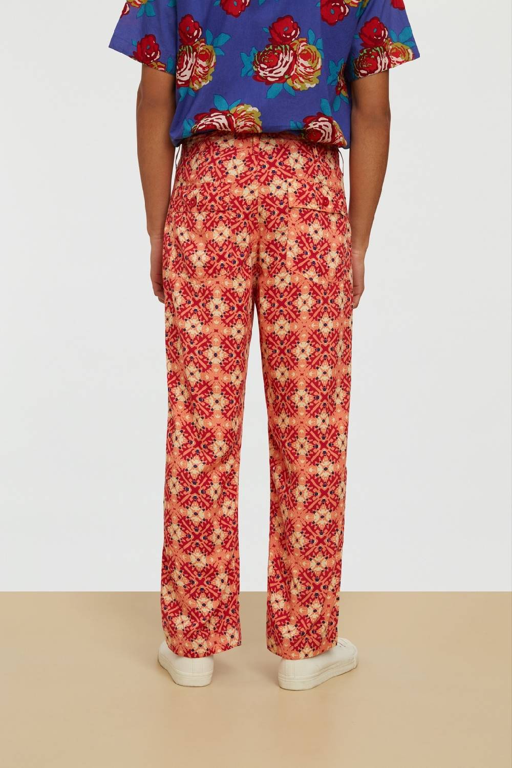Lisa Corti pantalone dinghi marocco design red Fino Al -60%
